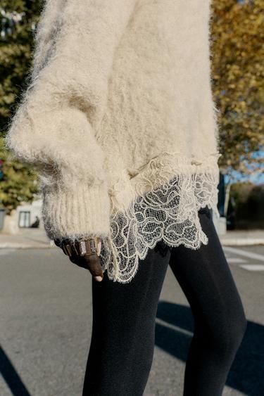 Zara 2-PACK OF SQUARE METALLIC RINGS WITH SPARKLES - Golden - Image 0