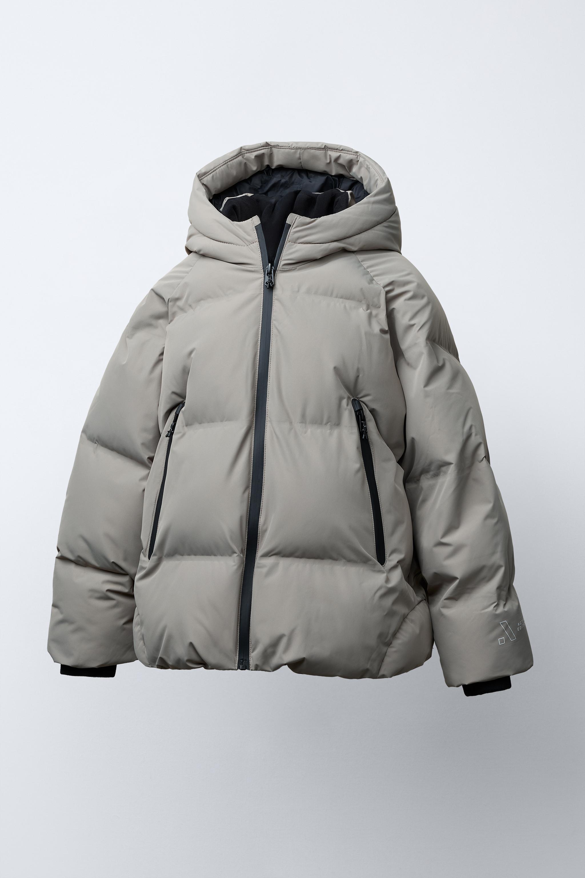 WATER REPELLENT PUFFER COAT WITH ZIPPERS