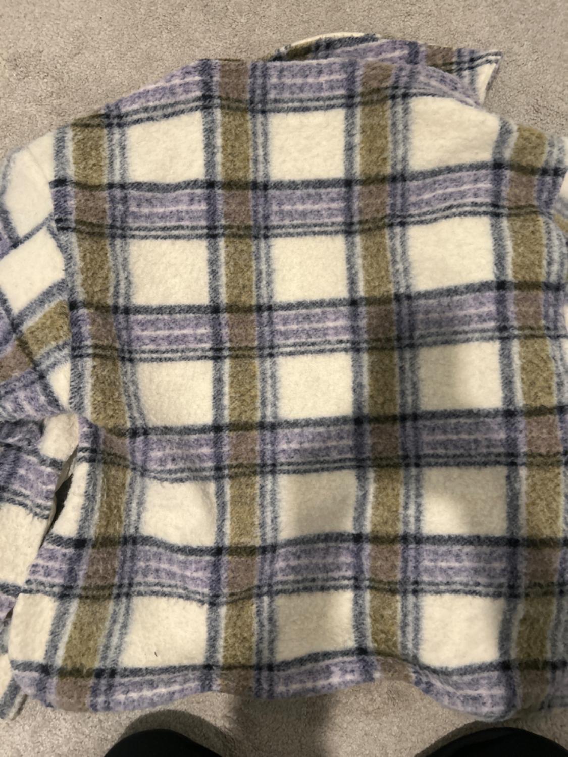 OVERSIZED PLAID OVERSHIRT - Image 2