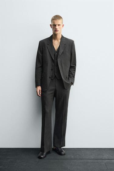 TRAJE ESTRUCTURA LIMITED EDITION - CRUDO-BLANCO de Zara - Imagen 0