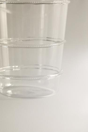 BOROSILICATE TUMBLER WITH LINES - 990 by Zara - Image 3