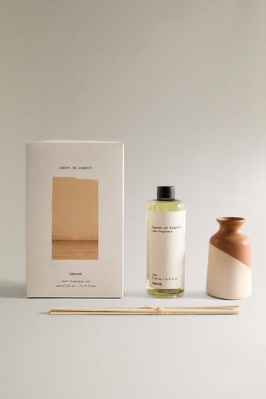 (300 ML) SUNSET AT LEGZIRA REED DIFFUSERS + REFILL - SAND/BROWN by Zara - Image 1