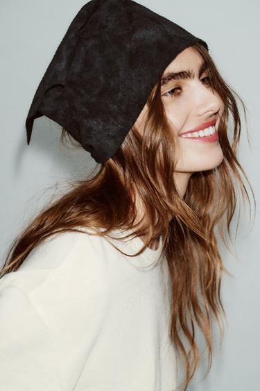 RUSTIC LONG SLEEVE T-SHIRT - Oyster-white by Zara - Image 4