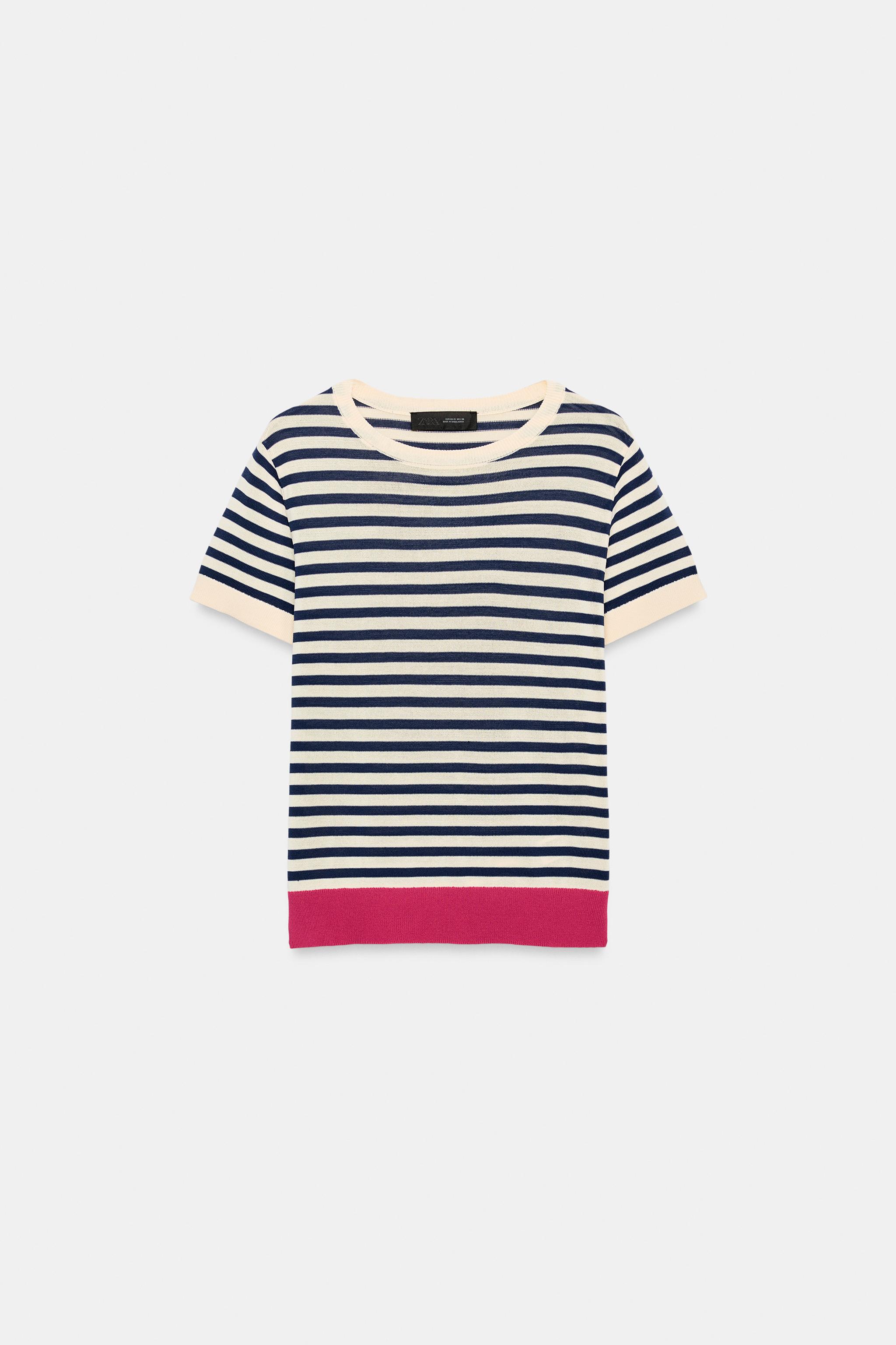 STRIPED KNIT TOP