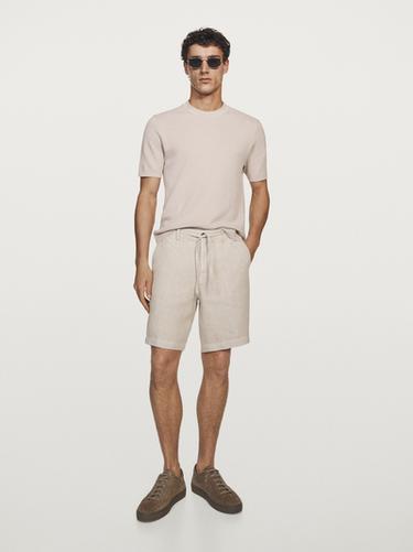 Bermuda 100 % lin - Vison de Zara