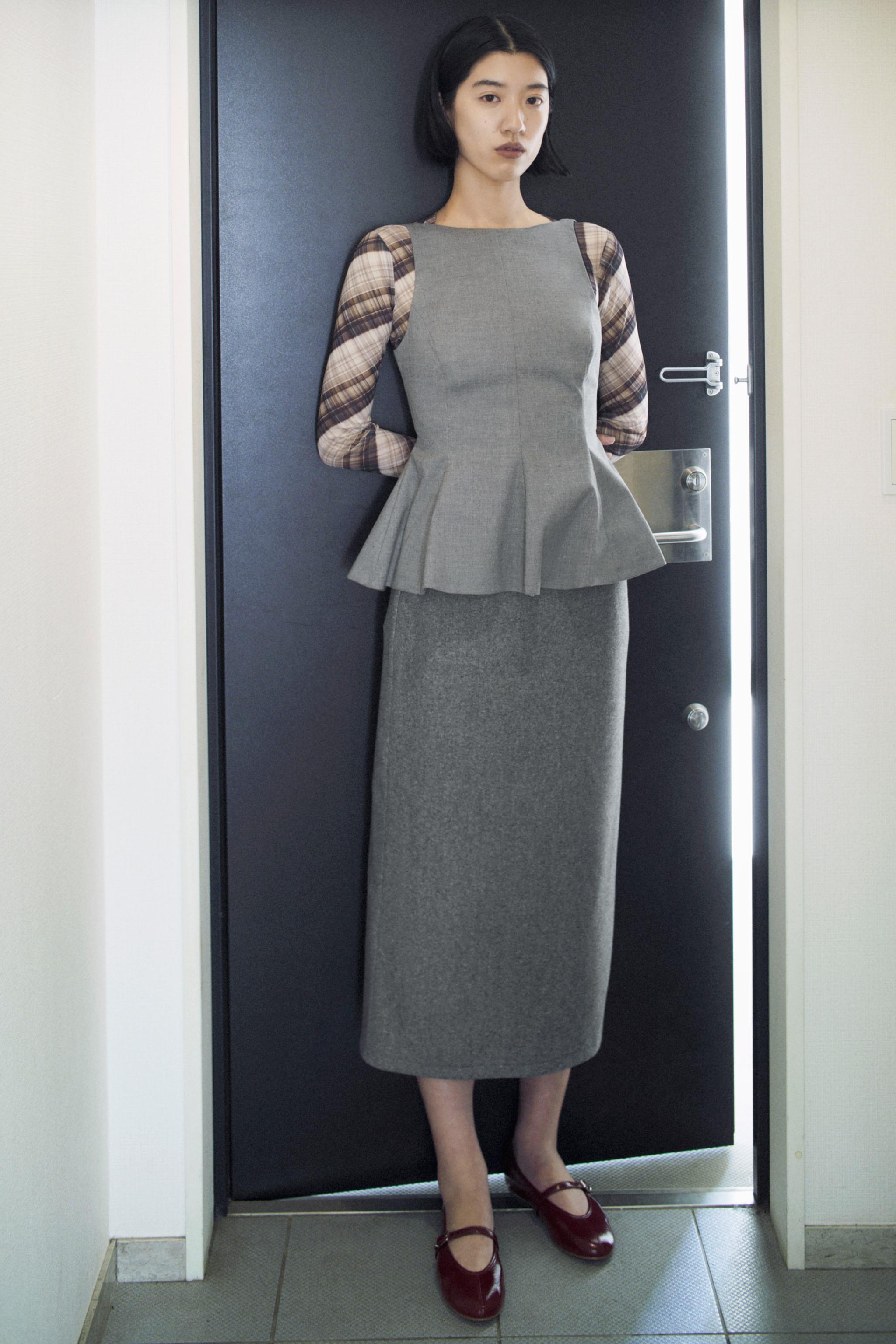 ZARA ストライプ柄ストレートスカート 新品未使用タグ付き