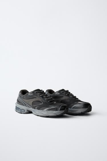 Zara MULTI-PIECE SNEAKERS - Black