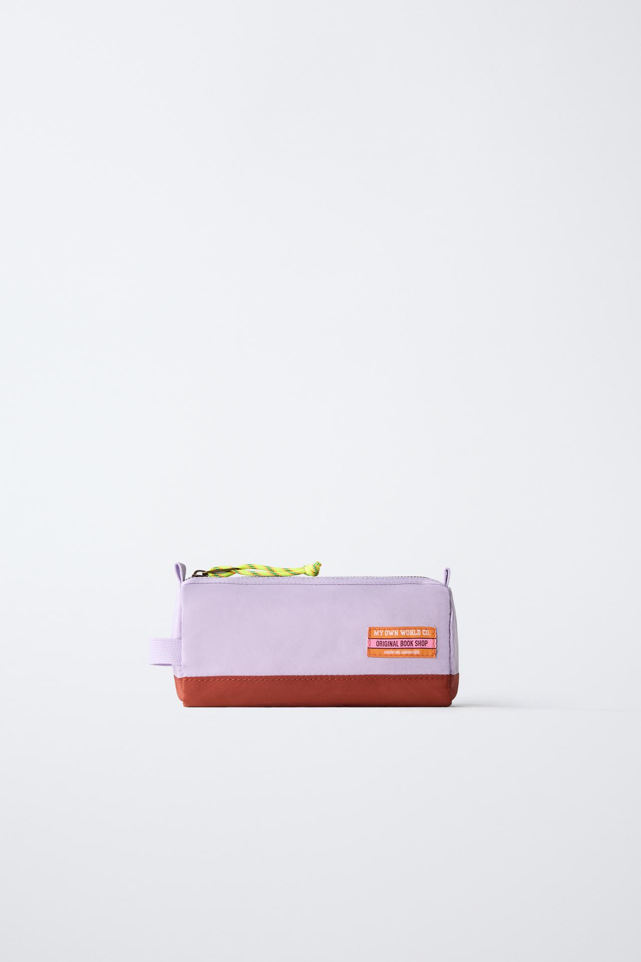 MULTICOLOR TOILETRY BAG — Lilac