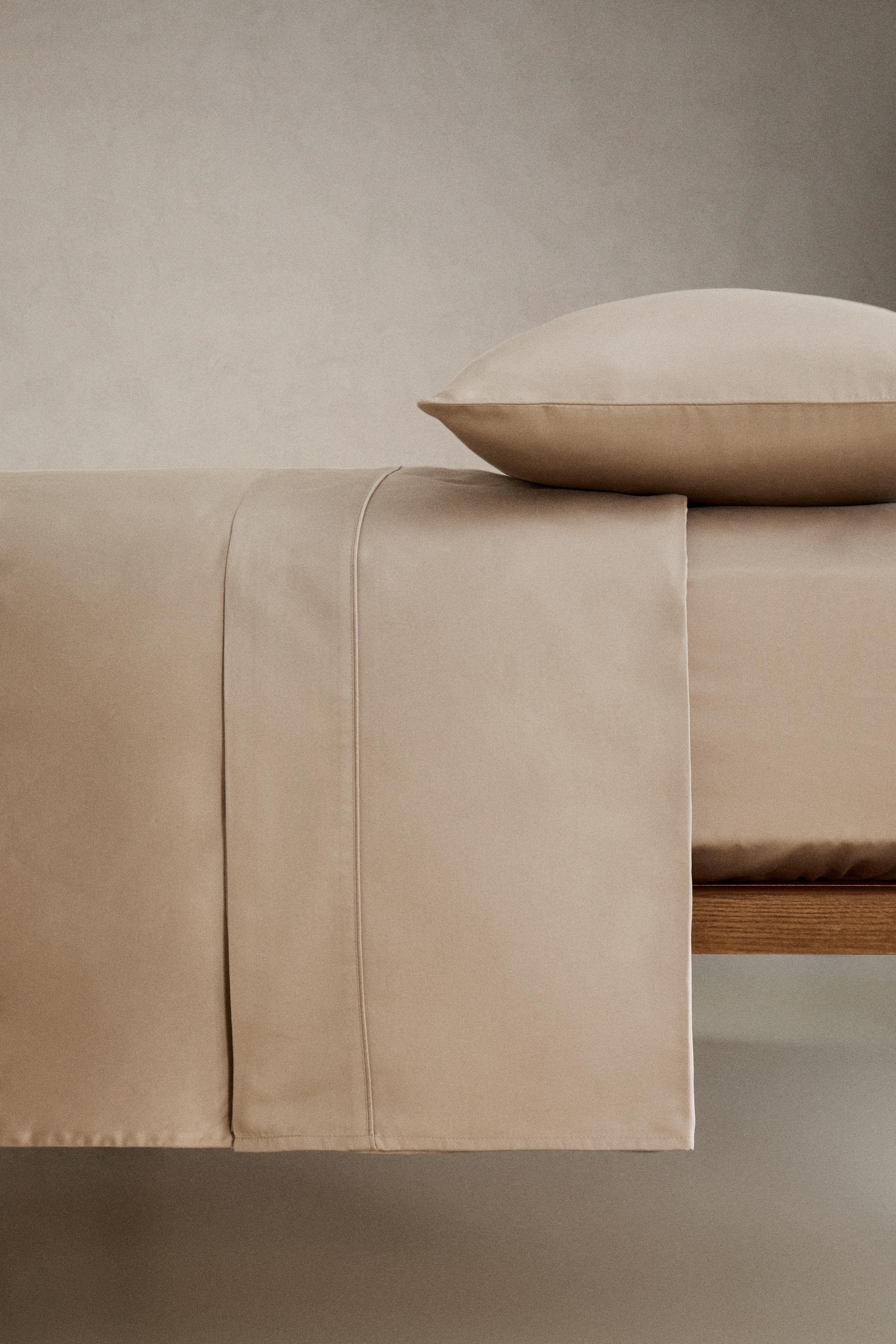 SATEEN DUVET COVER (500 THREAD COUNT) — Taupe grey