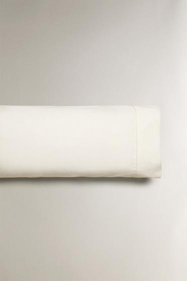 PERCALE PILLOWCASE (800 THREAD COUNT) - Ecru by Zara - Image 4