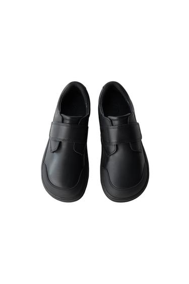 Leather Barefoot School Sneakers — Black 2