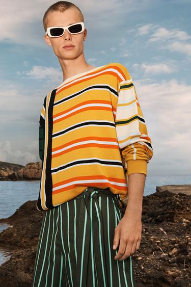 PULL À RAYURES COMBINÉES ÉDITION LIMITÉE - Multicolore de Zara