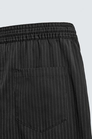 PANTALON BALLON FIT À PLIS - rayures de Zara - Image 9