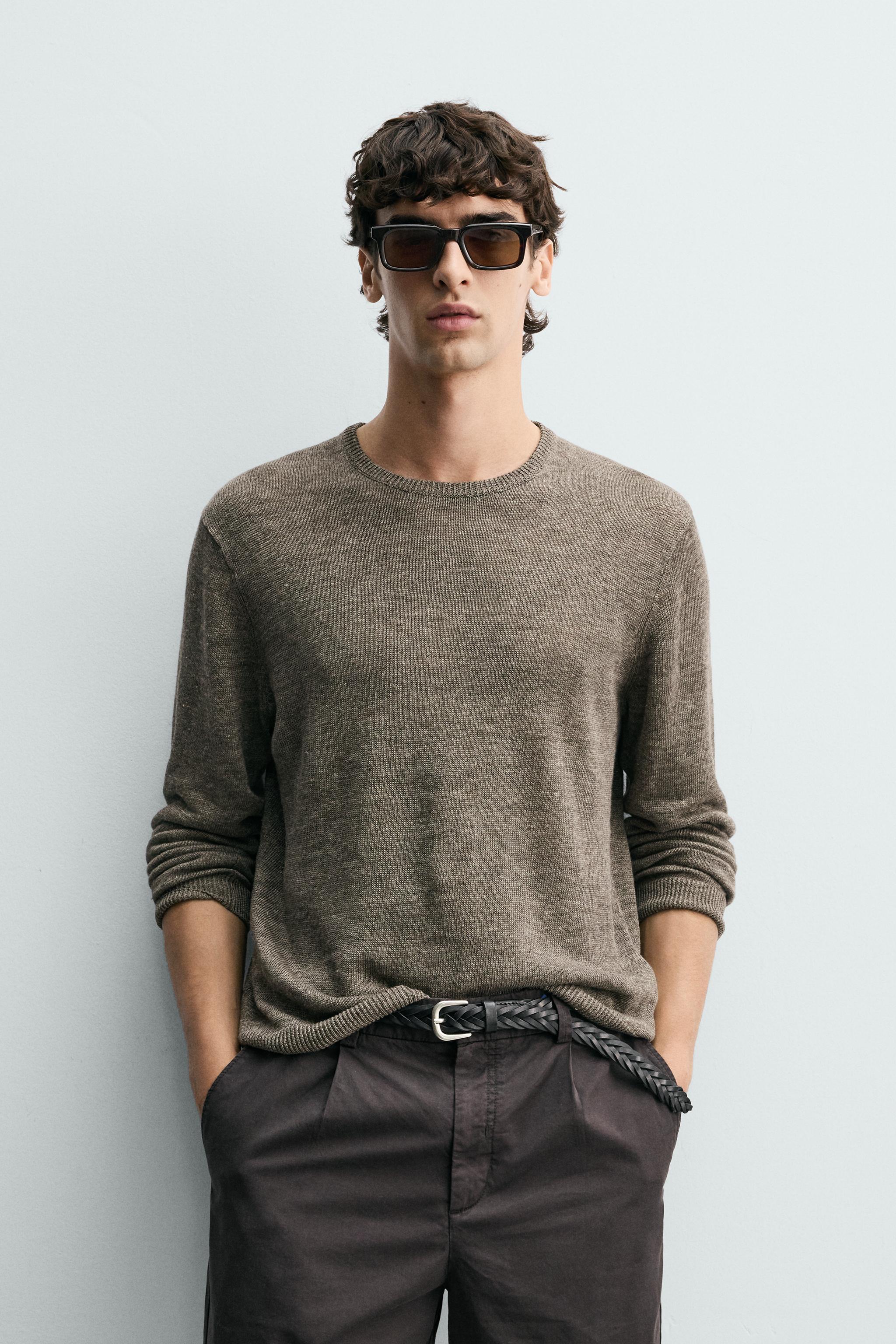 REGULAR FIT 100% LINEN JUMPER