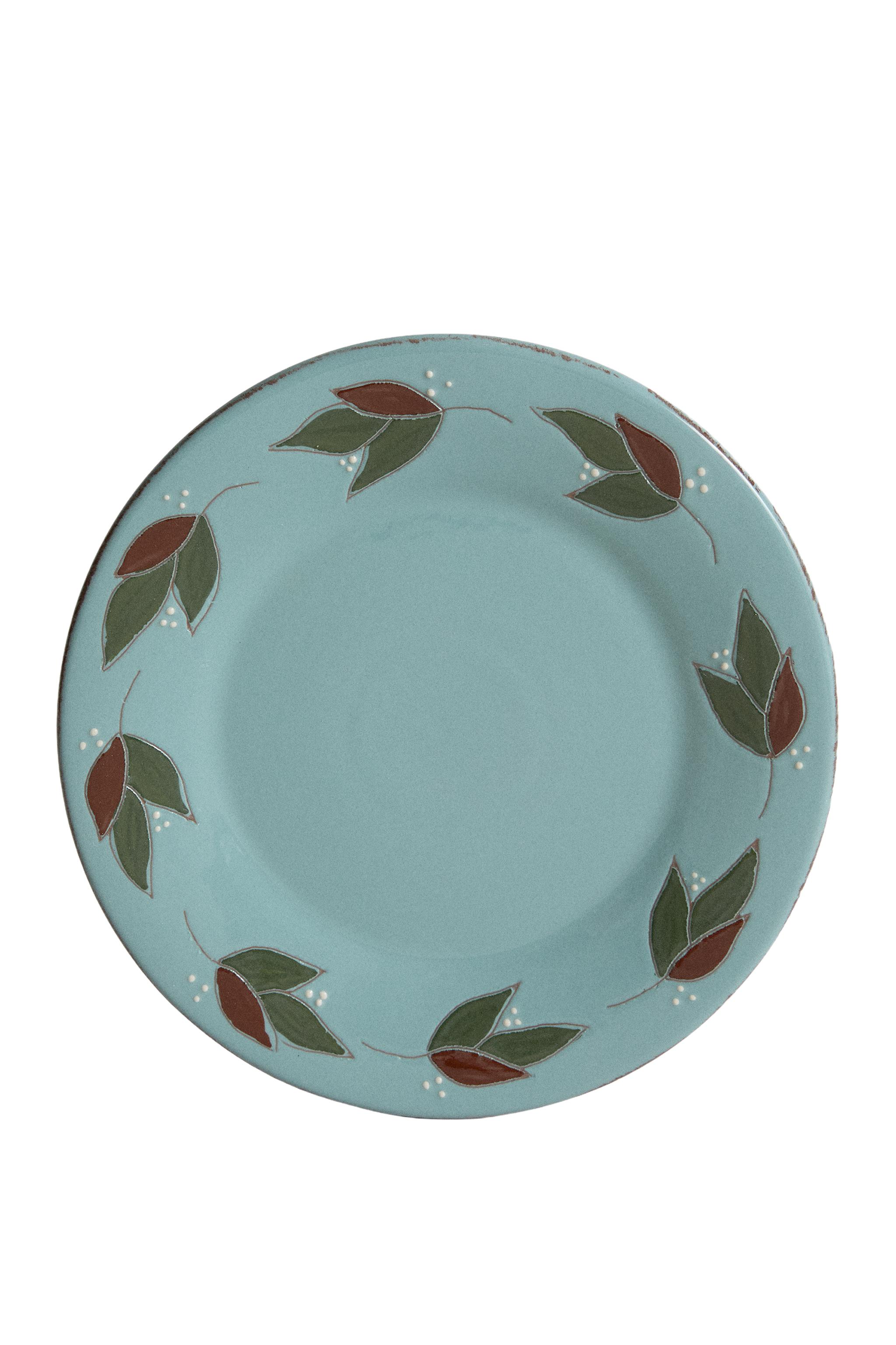LEAF EARTHENWARE DINNER PLATE - Blue gray | ZARA United States
