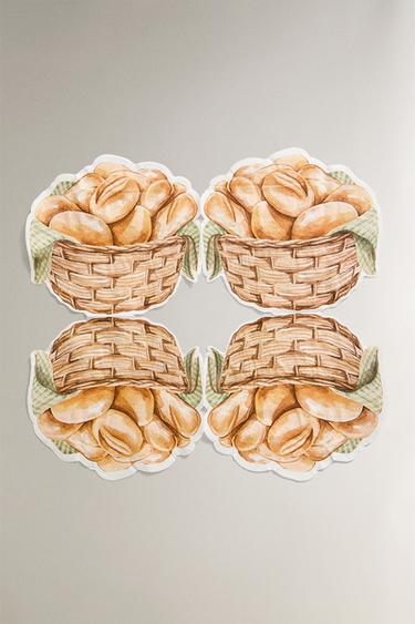 PAPER NAPKIN WITH ROLL PRINT (PACK OF 20) - Beige by Zara - Image 1