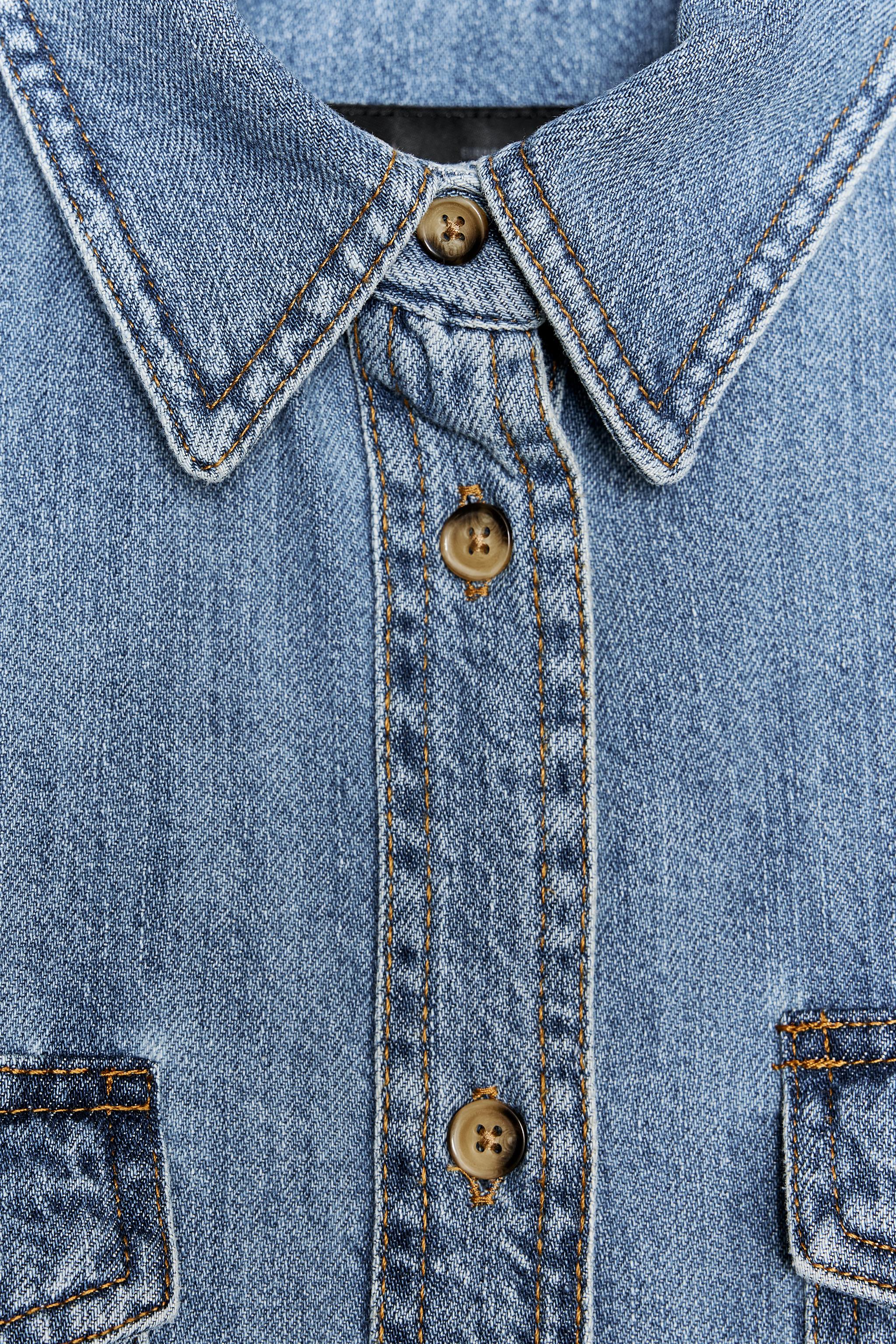 ZARA - 【完売品】ZARA ZW COLLECTION デニムシャツ S ブルー