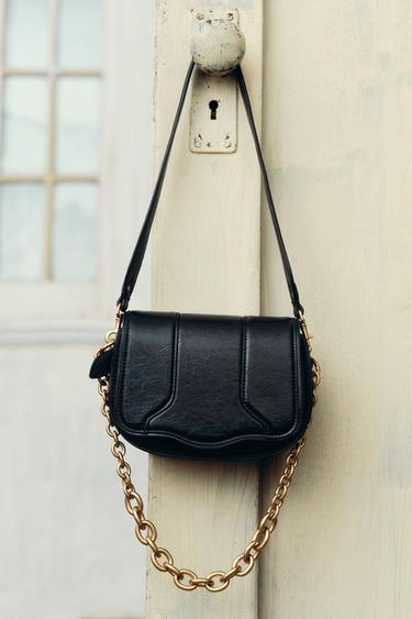 Zara 迷你鏈條包 - 黑色