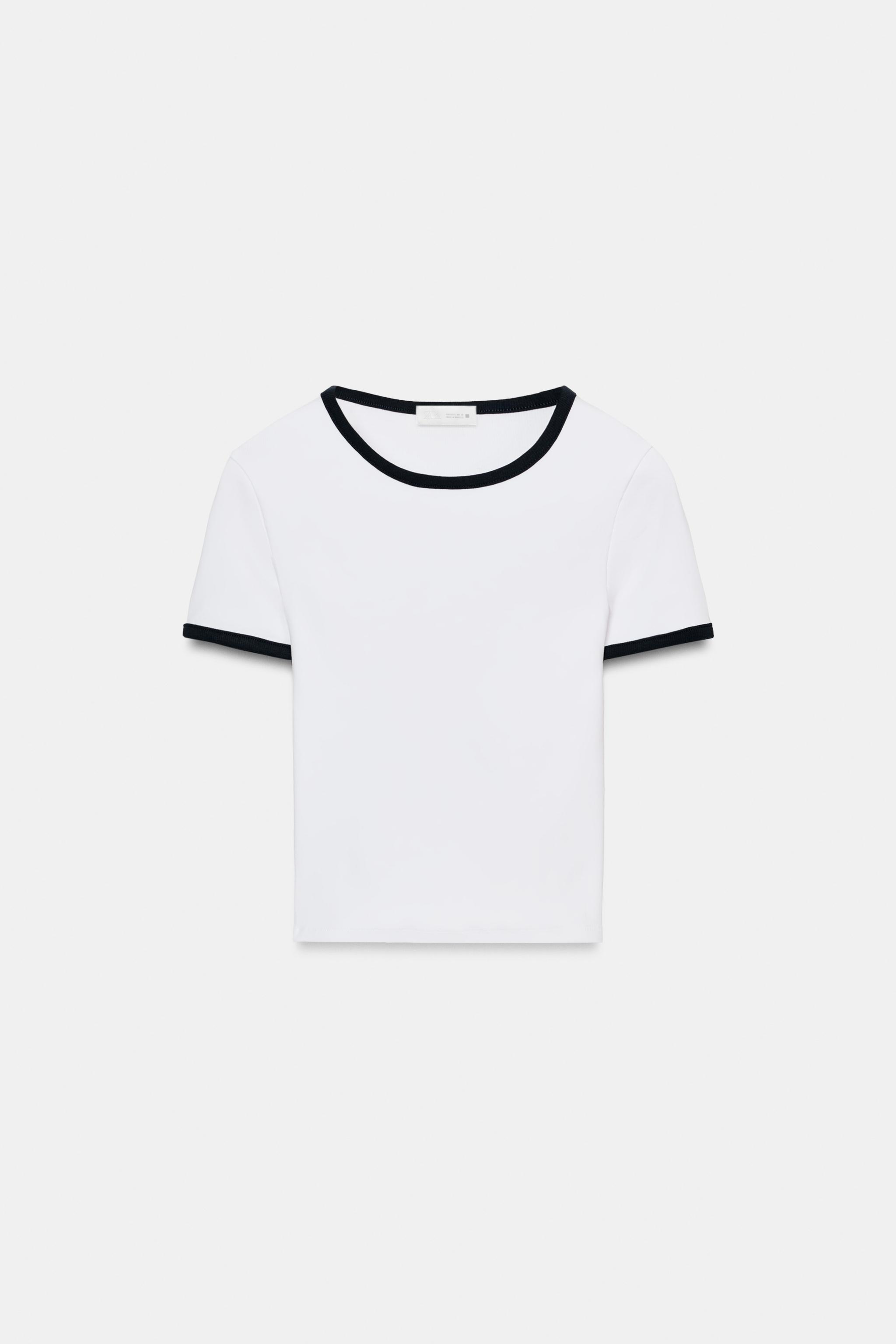 KONTRAST ŞERİTLİ T-SHIRT