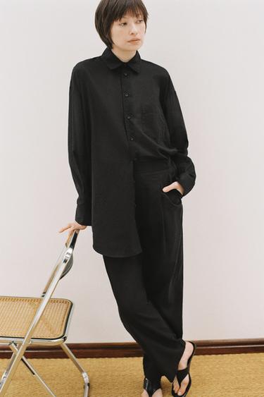ZW COLLECTION DARTED TROUSERS - Black by Zara - Image 0