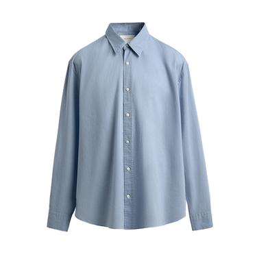 قميص قطني فوال - سماوي الخاص بـ Zara