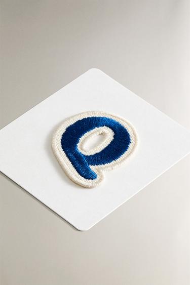 THERMO-ADHESIVE LETTER Q PATCH - Blue by Zara - Image 1