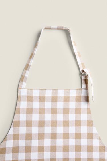 TABLIER FIL TEINTÉ - Beige de Zara - Image 1