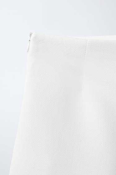 PLAIN BERMUDA SKORT - Oyster-white by Zara - Image 3