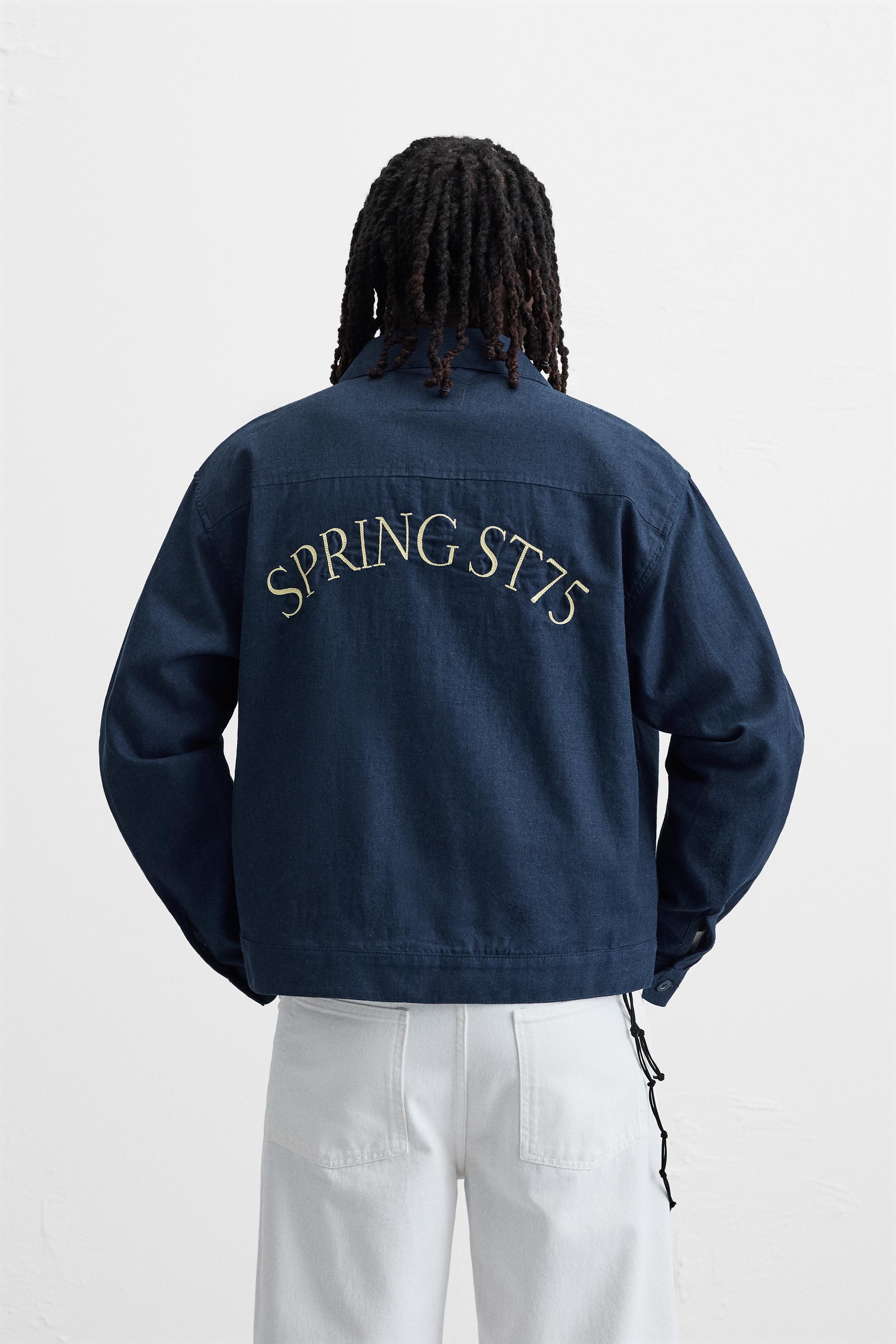 【coldrain 10周年限定品】バラ刺繍ジャケット XL ストレッチ】Super100's ミルド 千鳥オーバーペイン ジャケット