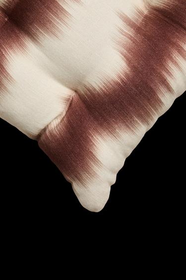 Zara OMBRÉ LINEN SEAT CUSHION X COLLAGERIE - Beige-brown
