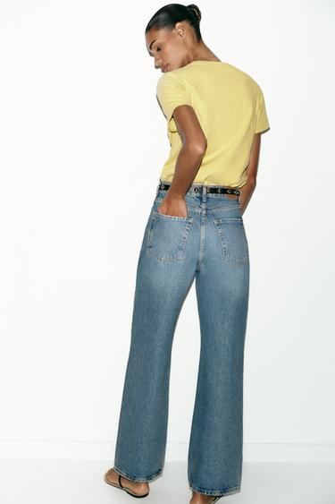 T-SHIRT RUSTIQUE COTON - jaune de Zara - Image 5