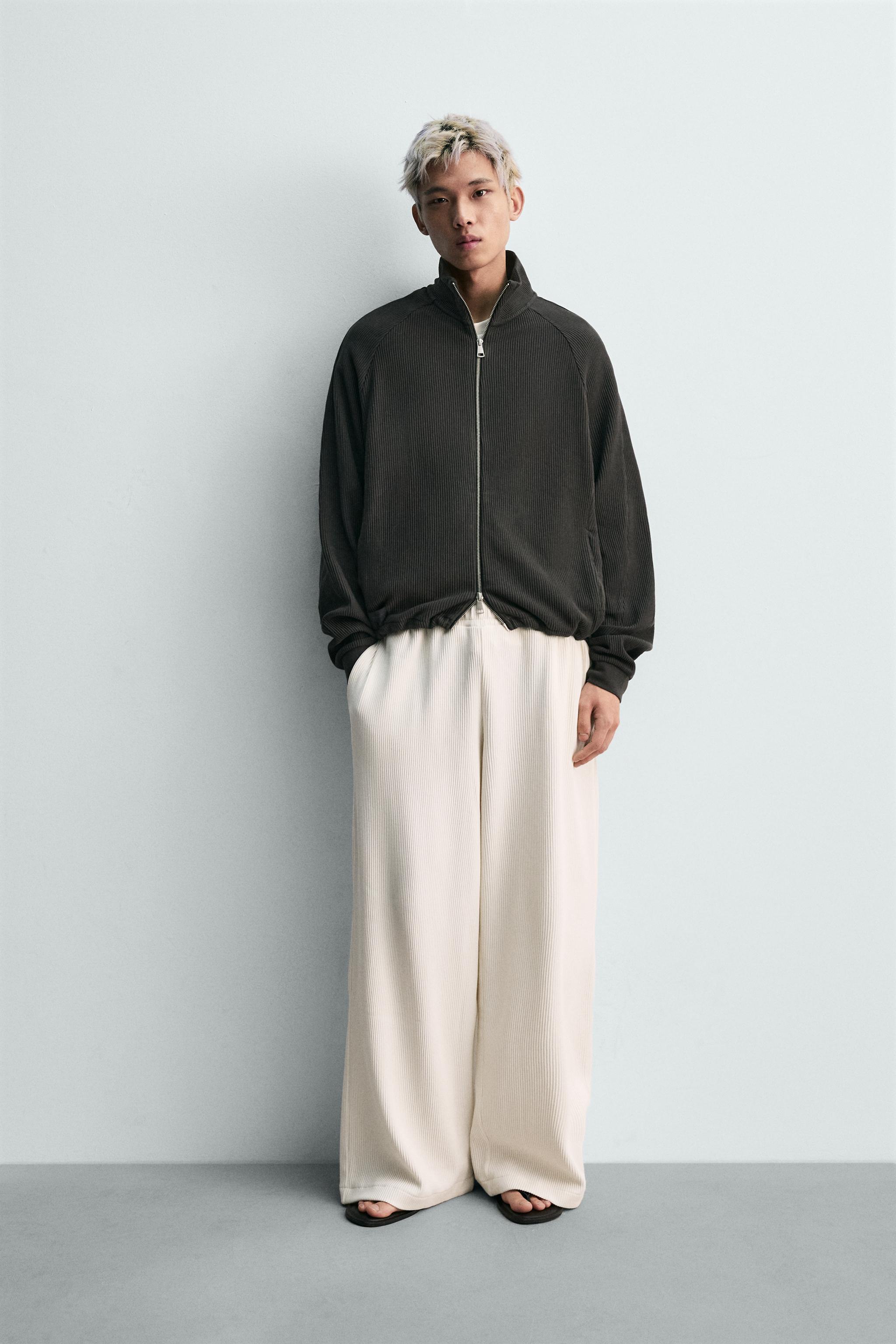 ZARA ジップアップ ブルゾン ジャケット 中古・古着通販】ZARA (ザラ) ジップアップジャケット カーキ サイズ:S