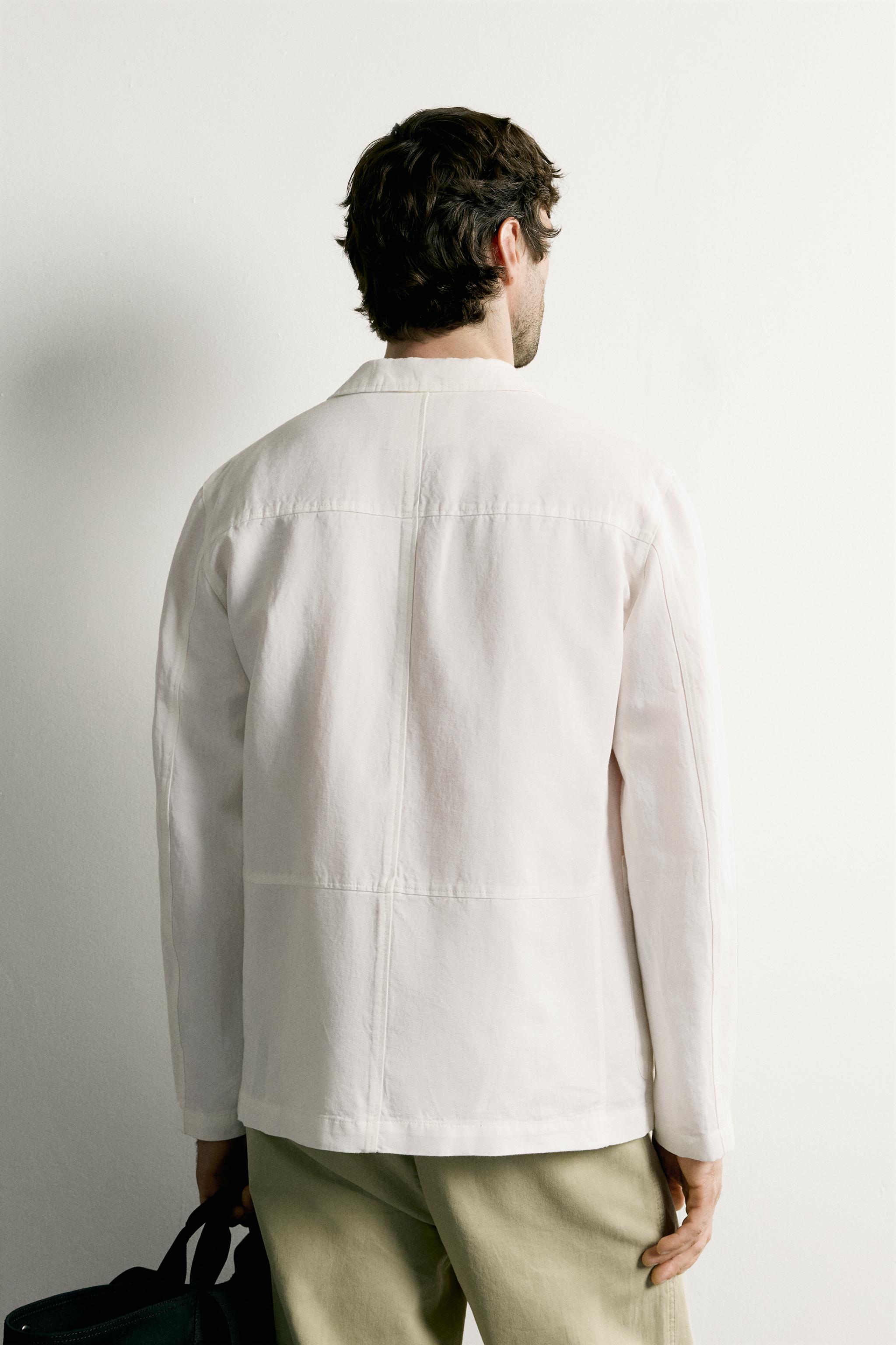 Zara CEPLİ REGULAR FIT İNCE CEKET görsel 3
