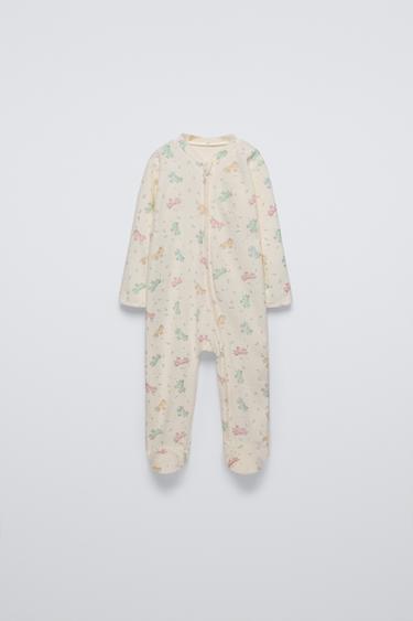 PIJAMA ENTERO VELOUR UNICORNIOS - Crudo de Zara - Imagen 0