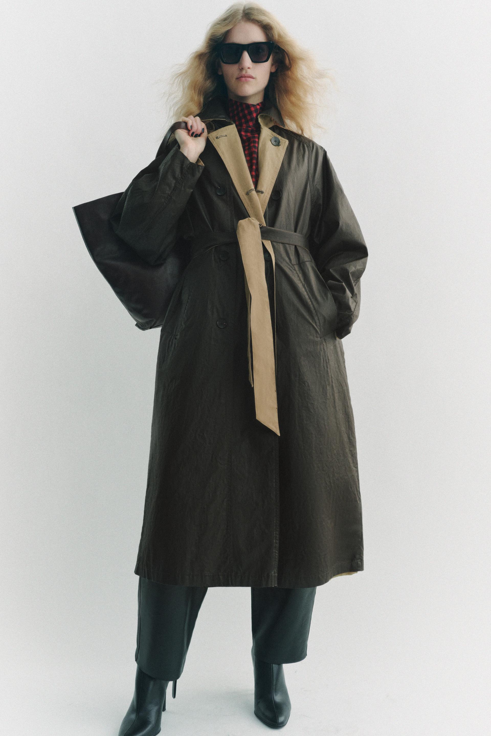 REVERSIBLE TRENCH COAT ZW COLLECTION - Brown / Ecru | ZARA United Kingdom