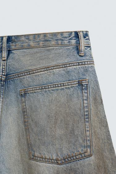JEAN BAGGY FIT EFFET VINTAGE - Bleu clair de Zara - Image 9