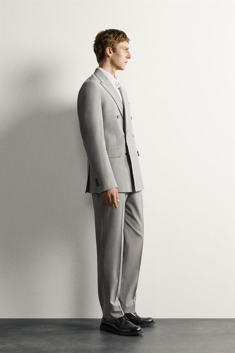 Blazer sastre cruzado a rayas 4