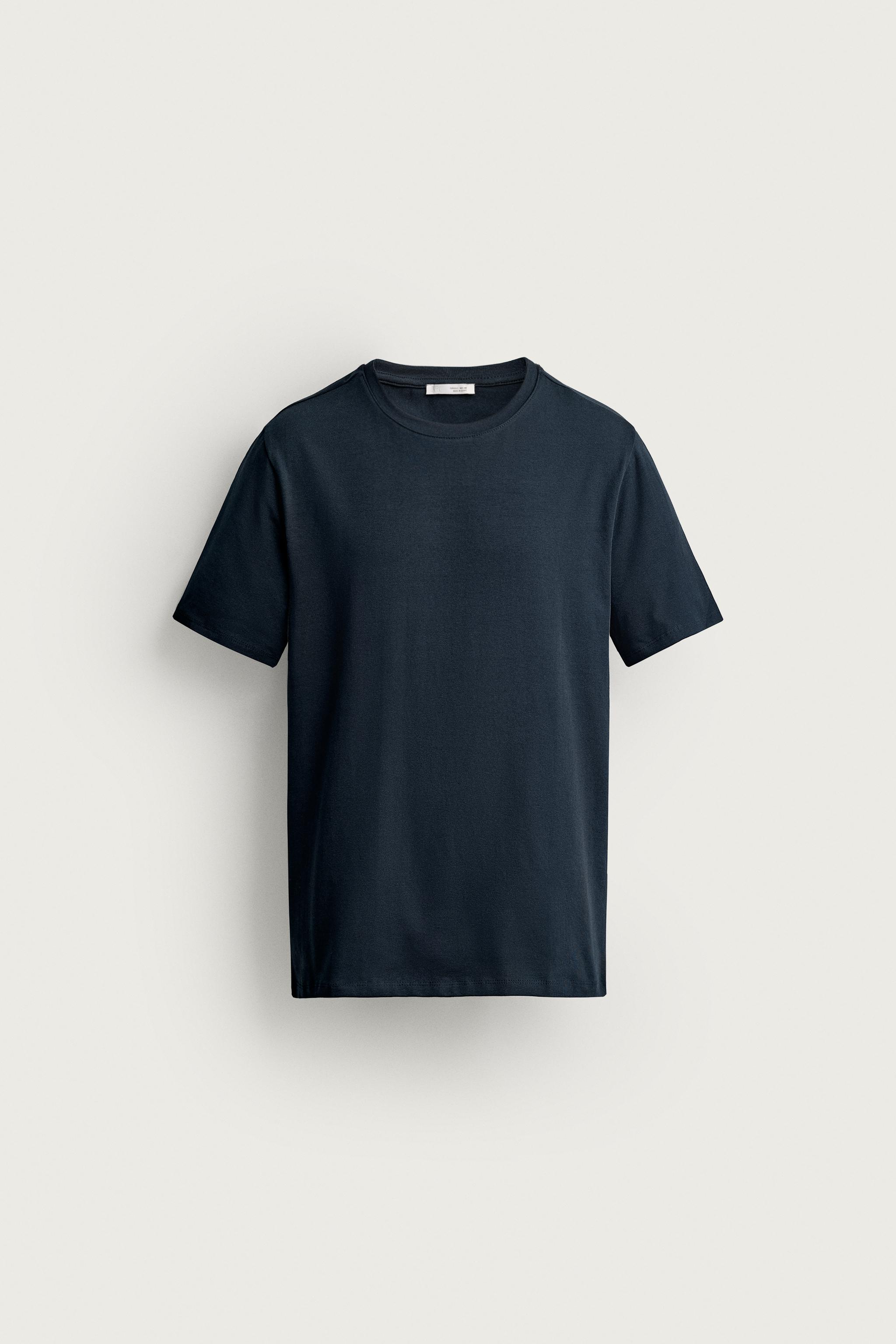 BASIC SLIM FIT T-SHIRT /01 — Navy blue