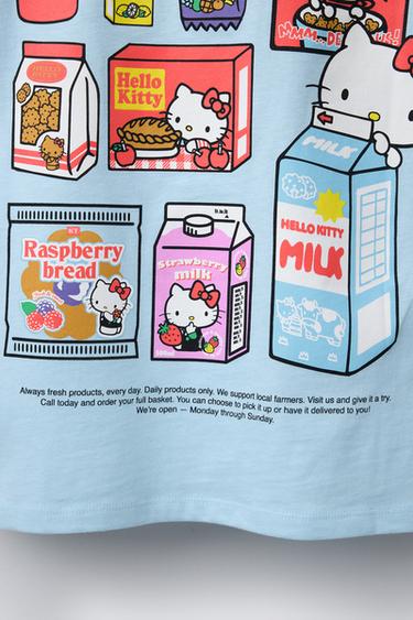 T-SHIRT IMPRIMÉ HELLO KITTY © SANRIO - Bleu de Zara - Image 3
