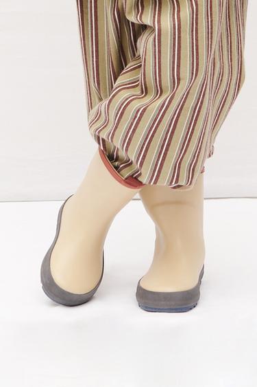 COLOUR BLOCK WELLIES - Sand Brown by Zara - Image 2