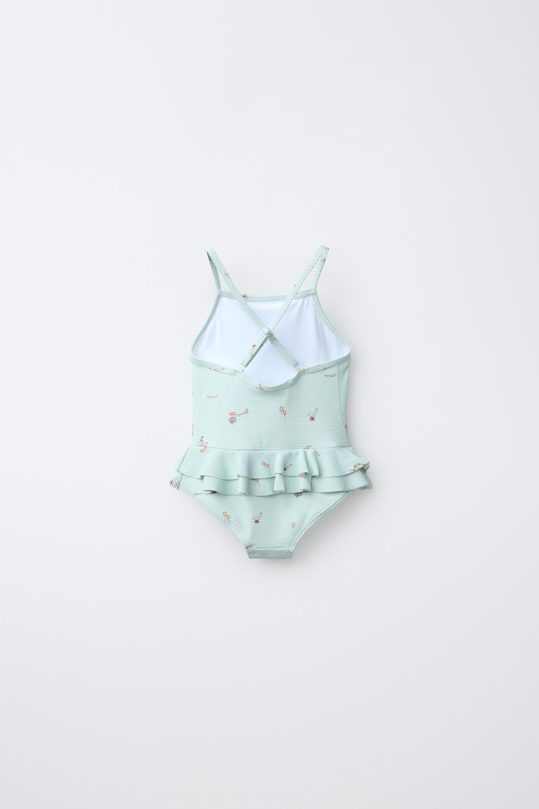 1-6 ANS/ MAILLOT DE BAIN À VOLANTS ET CIRQUE