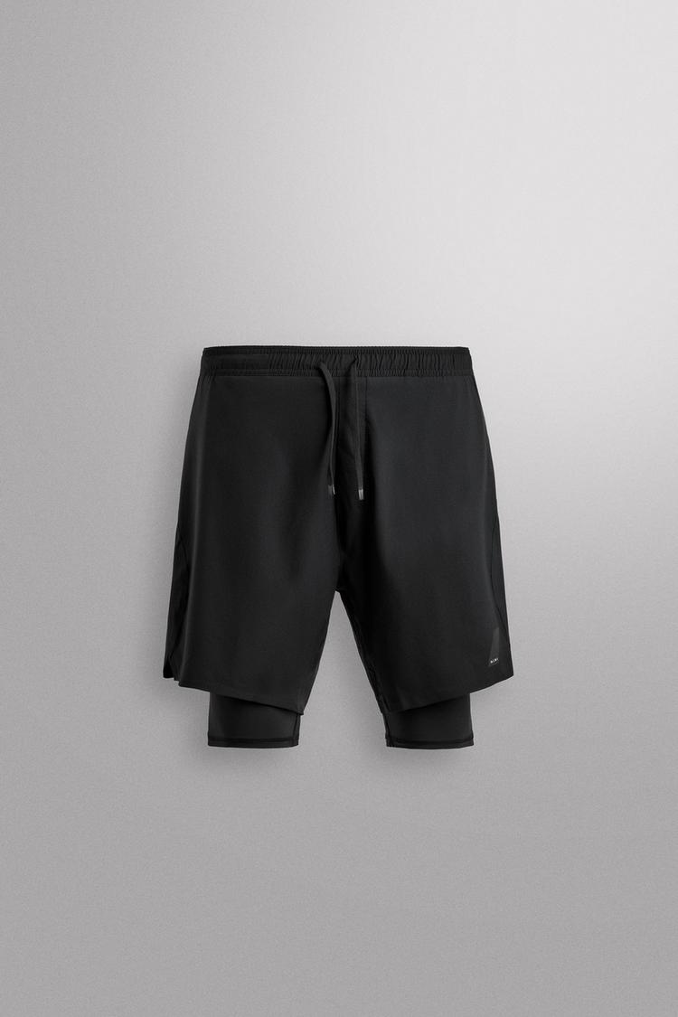 ZARA BASIC 2-IN-1 TRAINING SHORTS
