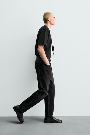 JEAN STRAIGHT ANKLE FIT ORIGINS - Noir de Zara - Image 4