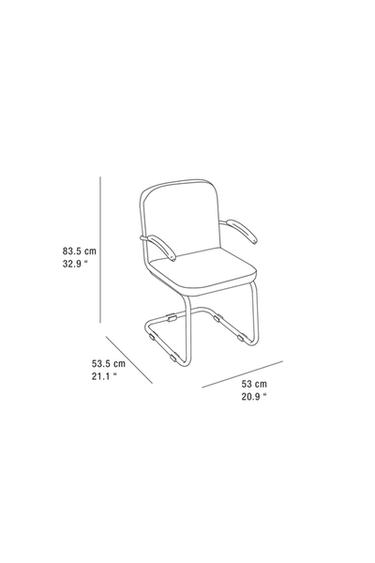 CHAISE VINTAGE CHROMÉE - Marron de Zara - Image 5