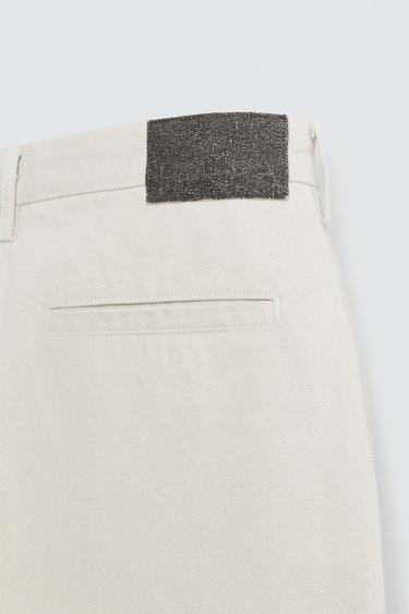 BAGGY FIT BERMUDA SHORTS - Ecru by Zara - Image 8