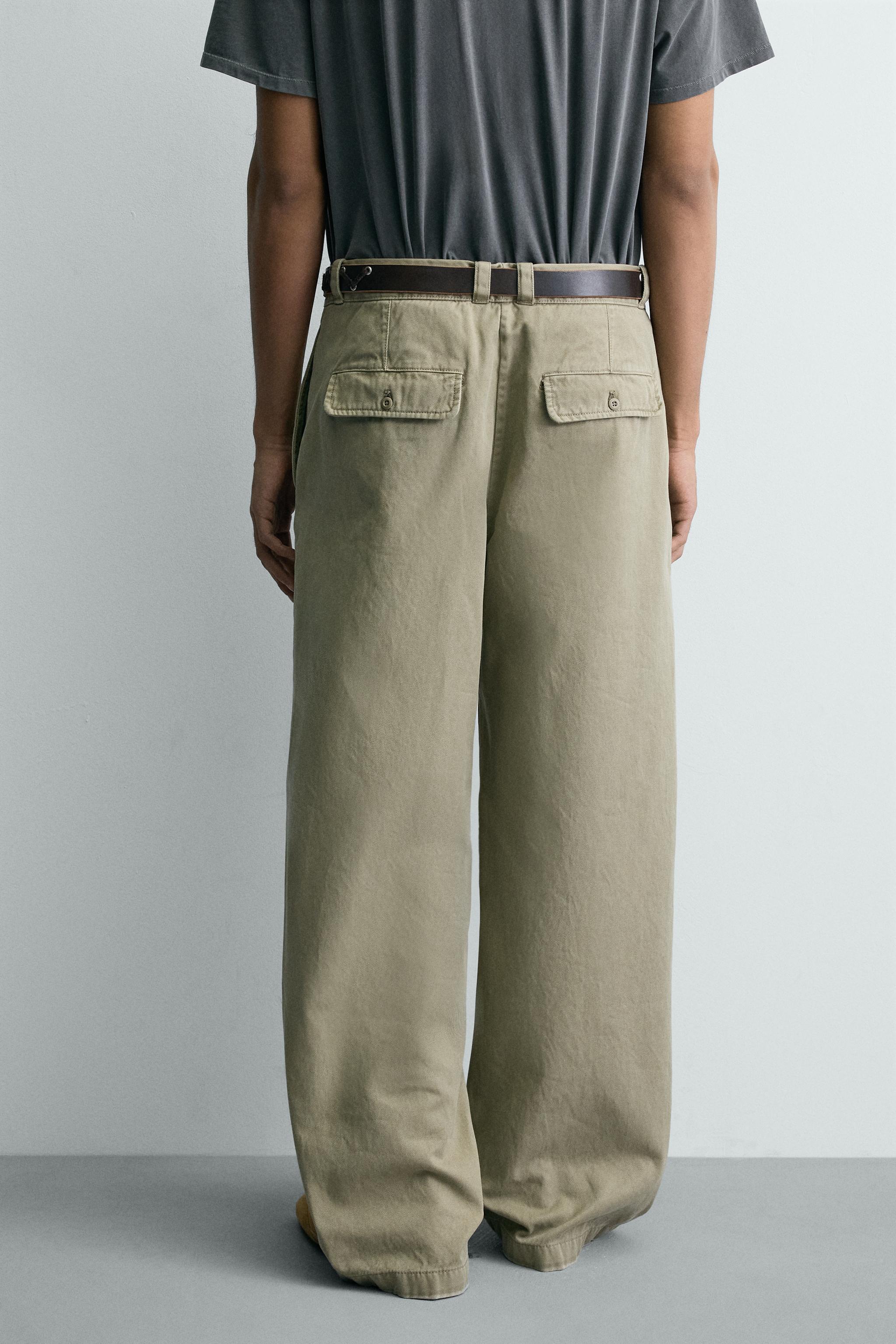 WIDE FIT CHINO PANTS