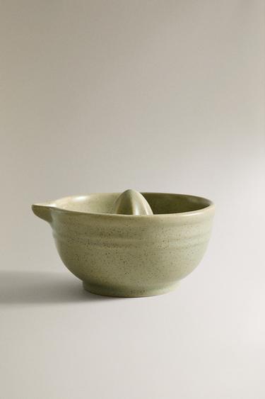Zara SMALL STONEWARE JUICER - GREENISH