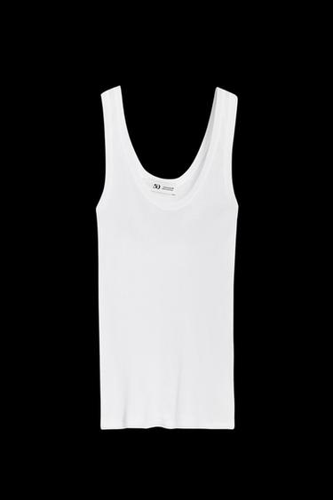Zara STRAPPY T-SHIRT 50TH ANNIVERSARY - White - Image 0