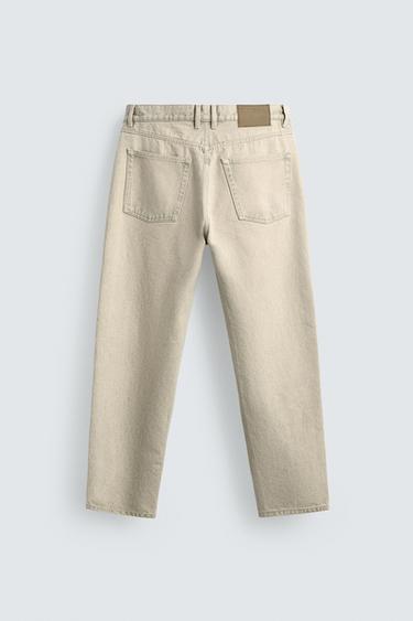 STRAIGHT ANKLE FIT JEANS - Grey green by Zara - Image 8