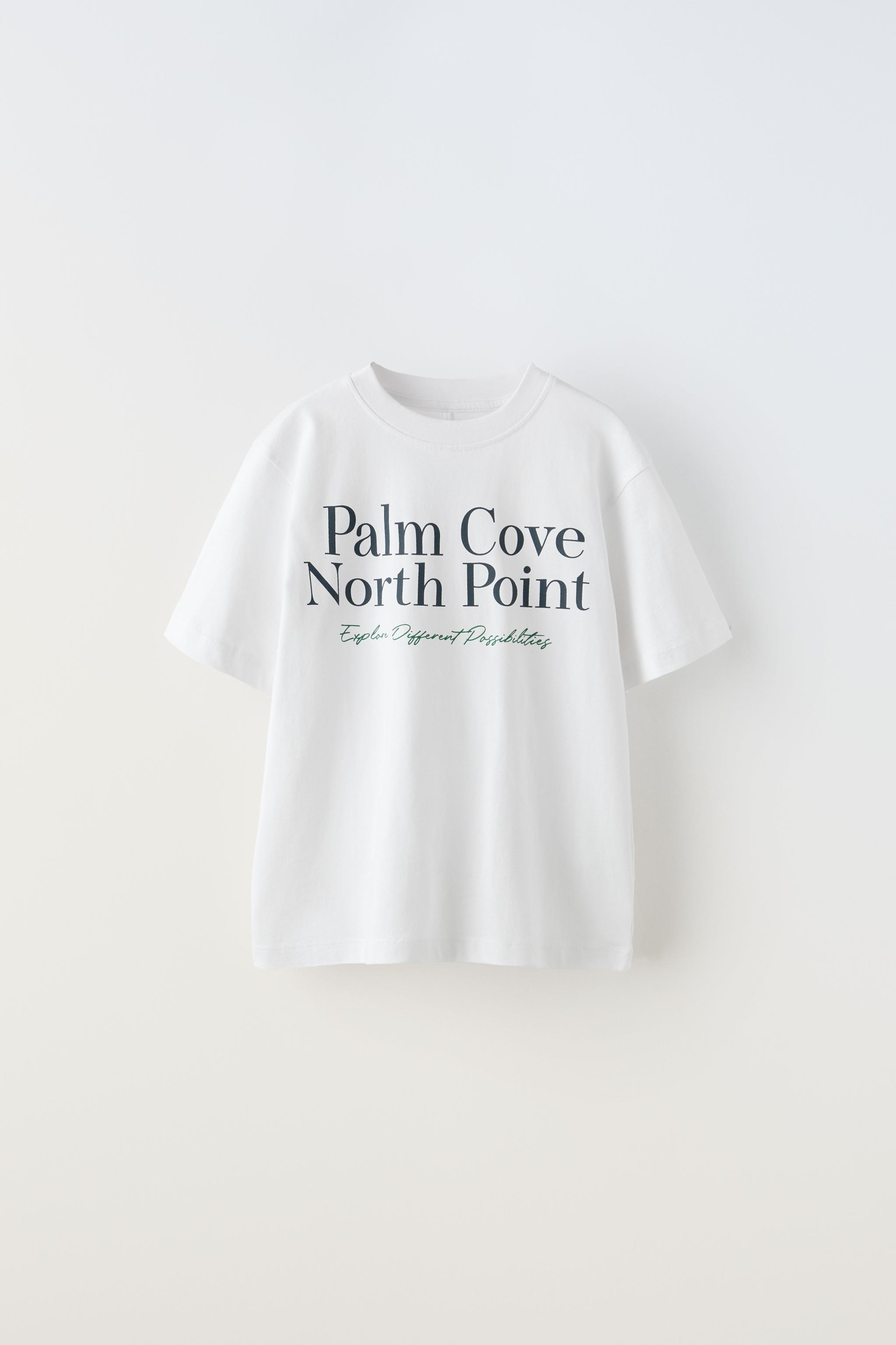 テキストプリント Tシャツ - ホワイト | ZARA Japan / 日本